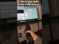 How To Play Media On An LG WebOS TV Via USB