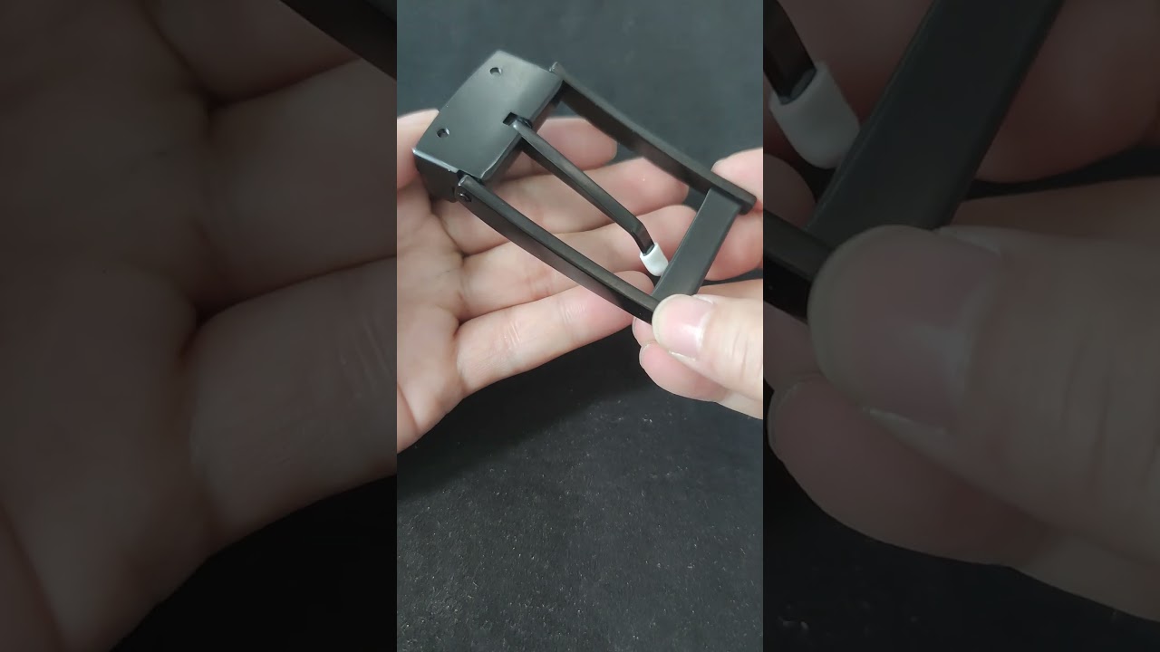 IP Black Stainless Steel Screw Buckle 38MM  