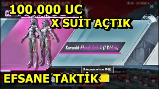 100.000 UC X SUİT AÇTIK ! PUBG MOBİLE