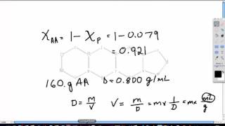 Concentration Calculations with Solid Solutes