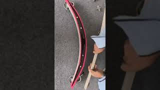 Put new Rubber on squeegee assembly, Crystal Floor Scrubbers https://www.crystalfloorscrubber.com