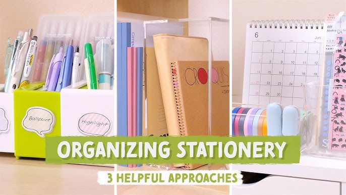 Transparent Acrylic Stationery Organizer  Stationery organization, Craft  storage organization, Pen organization