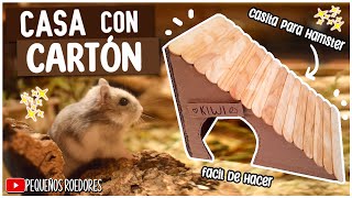 CASA para HAMSTER CASERA con CARTÓN