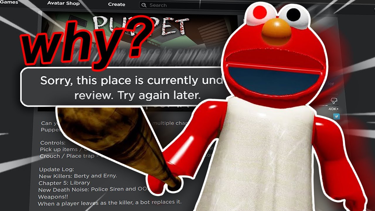 This Is The Real Reason Why Roblox Puppet Got Shut Down Youtube - why did roblox puppet shut down