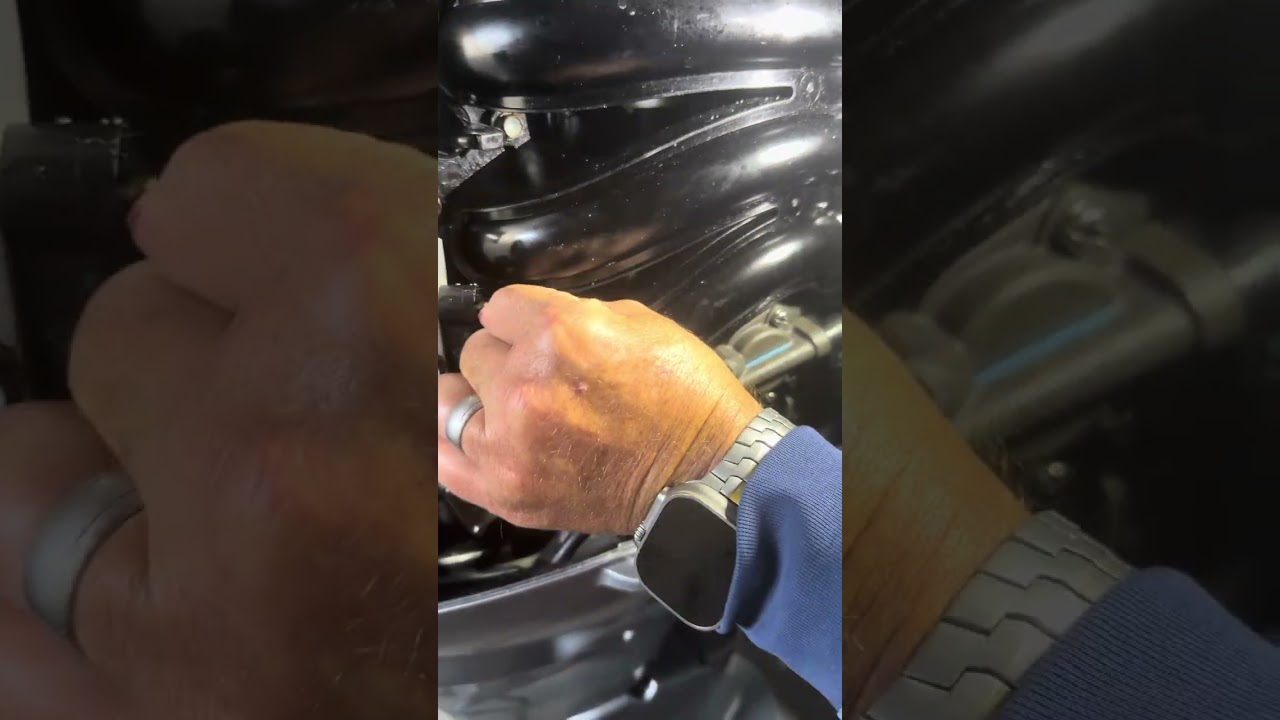 Honda outboard 40HP BF40 motor engine anode zinc location and replacement