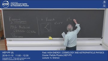 Particle Physics (HEP-PP) Lecture 8