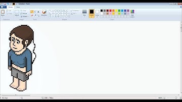 Simple Habbo Graphics - Outline of hair - Tutorial