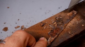 Rust knife restoration timelapse video #timelapse