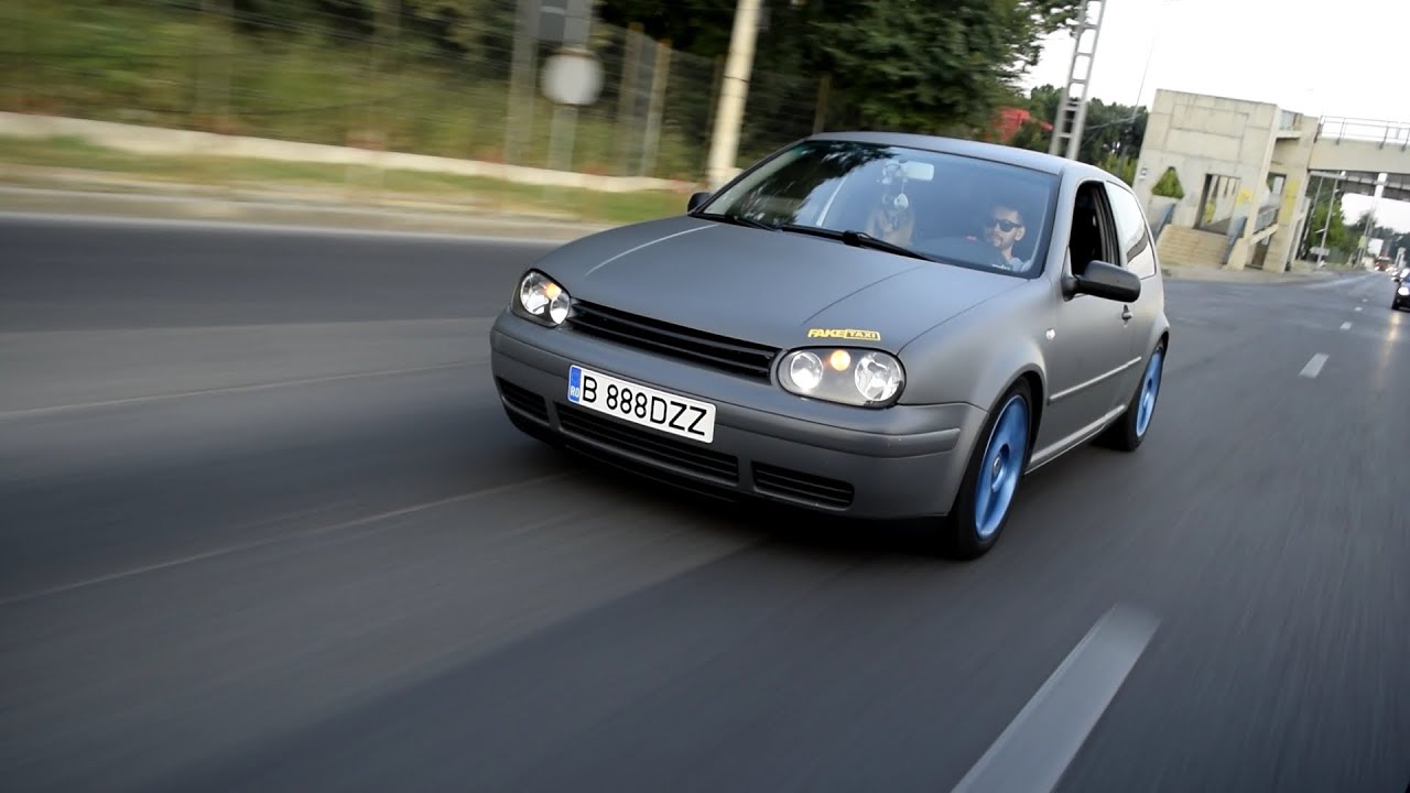 Matte silver VW Golf Mk4