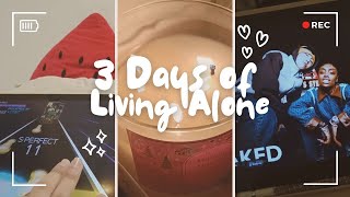 [VLOG] 3 days of Living Alone  | playing superstar ATEEZ & SMTOWN, Kino Comeback Day