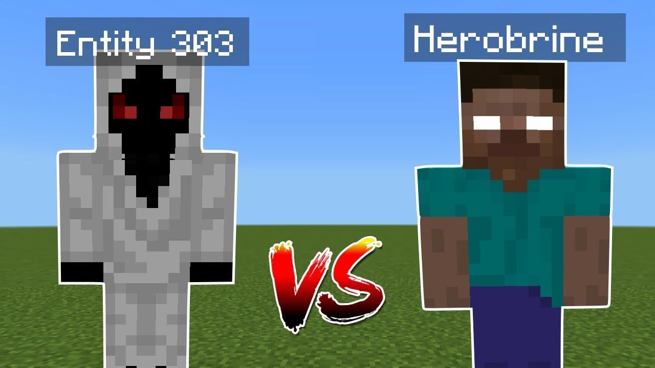 Entity 303 vs Herobrine | Minecraft - YouTube
