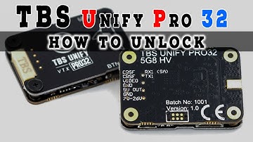 TBS UNIFY PRO 32 - HOW TO UNLOCK