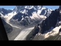 Plane ride by the mont blanc