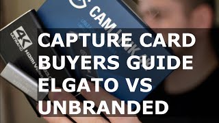 Capture Card Buyers Guide - Review Elgato Camlink 4k vs Generic £20 & £50 #capturecard