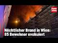 Nächtlicher Brand in Wien: 85 Bewohner evakuiert | krone.tv NEWS