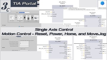 MS03c. [Siemens Motion Control] Reset, Power, Home, and MoveJog Instructions in TIA Portal [5/10]