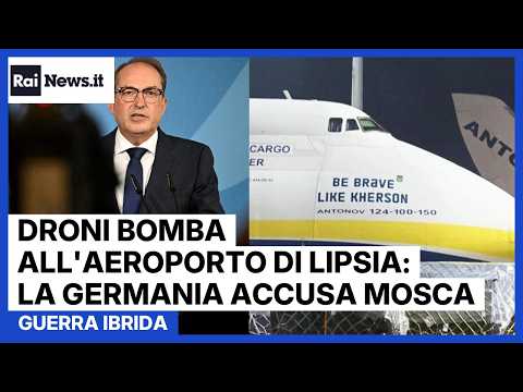 Video Droni bomba all'aeroporto di Lipsia: la Germania accusa Mosca e chiude il consolato