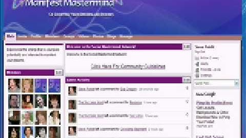 How To Add  A YouTube Video To Ning Using A Manifest Mastermind Community As An Example