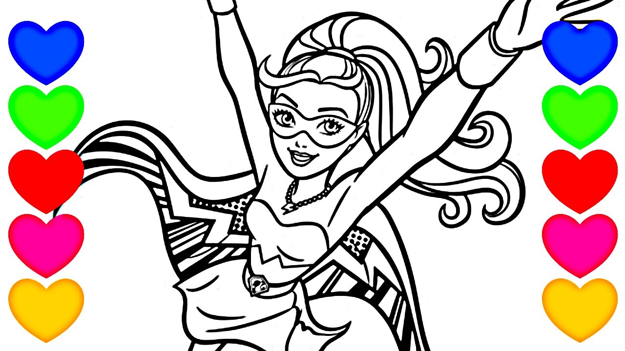 Desenho barbie princesa para colorir!