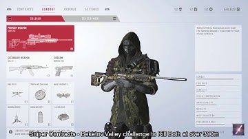 Sniper 3rd Contracts Becktov Valley - Kill Both Targets Over 300m