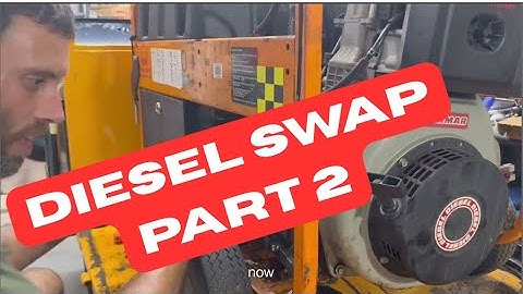 Chinese Mini Excavator: Diesel Engine Swap PART 2 - Removal of the Engines
