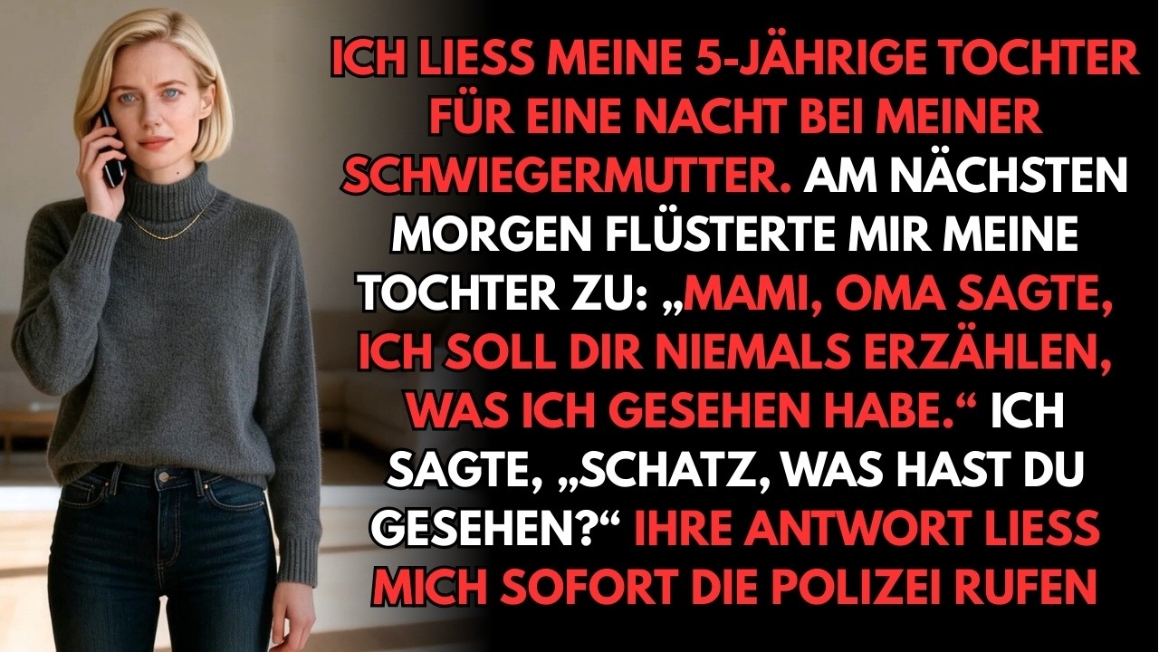 Ich ließ meine Tochter eine Nacht bei ihrer Oma – was sie mir sagte, ließ mich die Polizei rufen