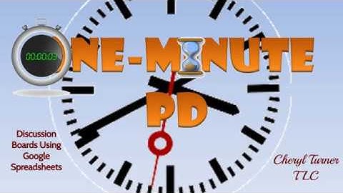 Discussion Boards Using Google Spreadsheets