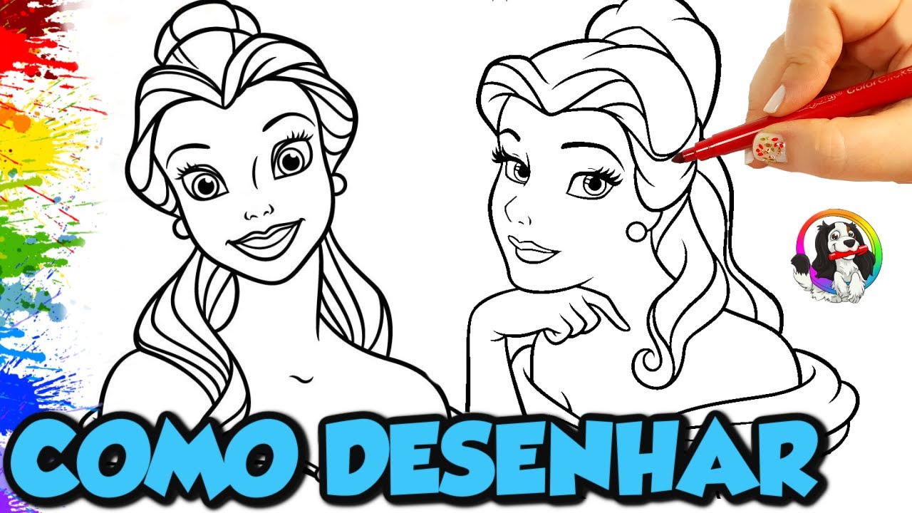 Jogos de Pintar Princesa Ariel Disney Desenhos animados Video infantil  Brinquedos para crianças kids 