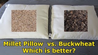 Millet Hull Pillow vs Buckwheat Pillow Buckwheat Pillow