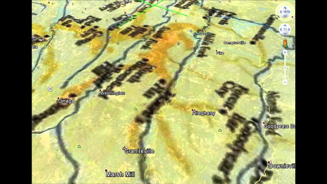 Ancient River Beds In California Map Ancient River Beds of California   YouTube