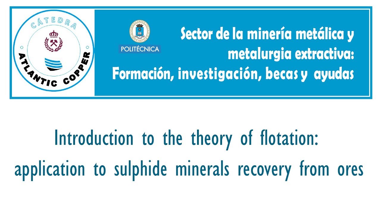 Introduction to the theory of flotation: application to sulphide minerals recovery from ores politécnica slp