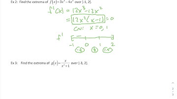 3.1 Extreme Value Theorem