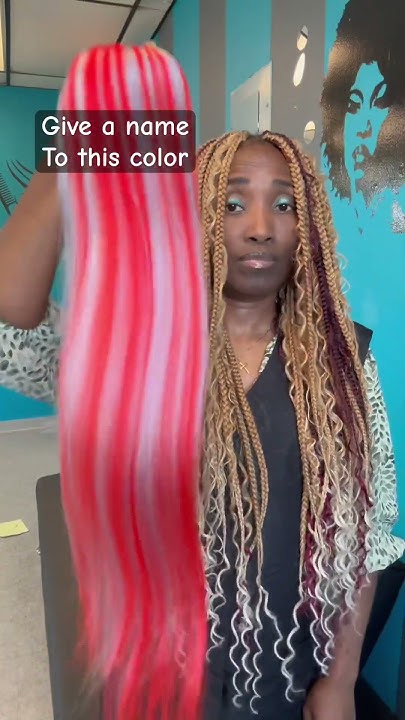  Hair braid color blend - YouTube