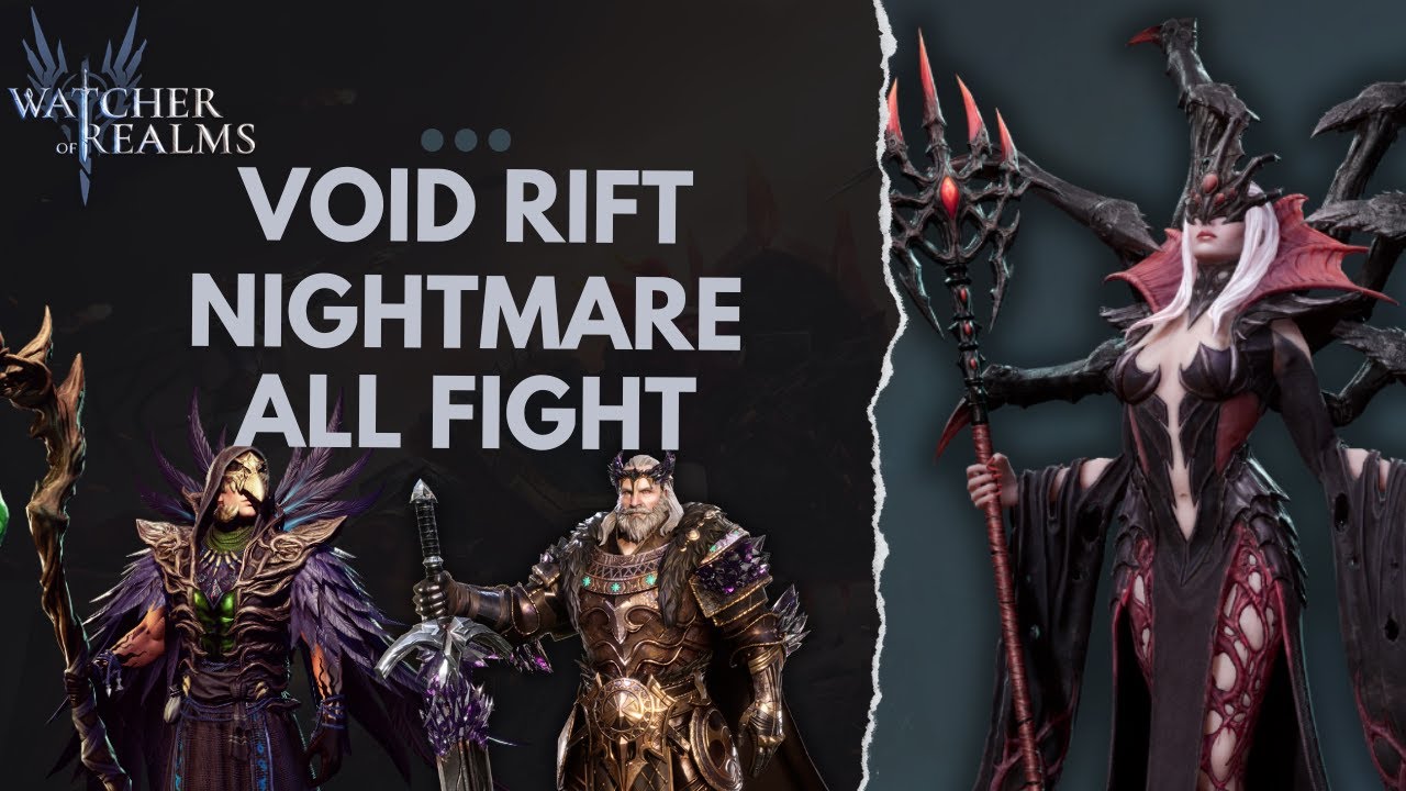 [GAMEPLAY] VOID RIFT NIGHTMARE ARACHA BOSS ALL FIGHT - WATCHER OF ...