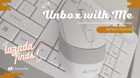 UNBOXING VLOG: A4TECH FG1010 FSTYLER WIRELESS KEYBOARD AND MOUSE COMBO KIT | LAZADA