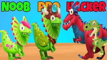 Dino Bash: Noob vs Pro vs Hacker 🛡️🔥 – Protect the Dinosaurs