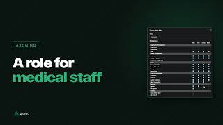 How to Create a User Role for Medical Staff Axon