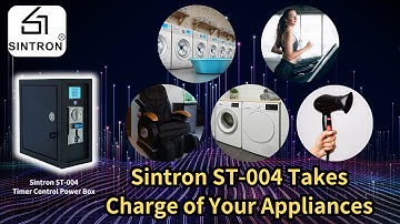 Sintron ST-004 Takes Charge of Your Appliances - Coin & Mobile Payment Timer Control Power Box