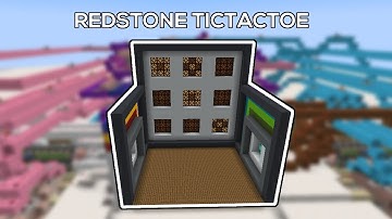I Built a minecraft redstone tic tac toe.