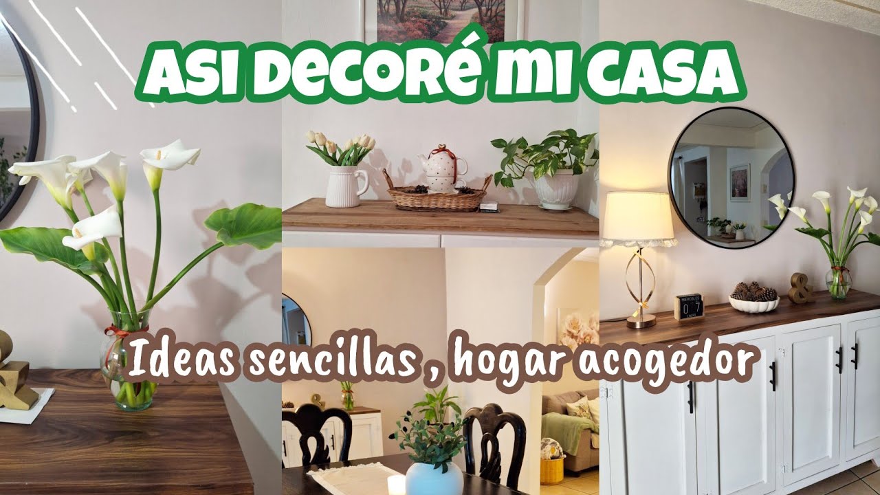 ✅️HOGAR TRANQUILO/DECORACION SENCILLA EN LA COCINA Y COMEDOR🍃