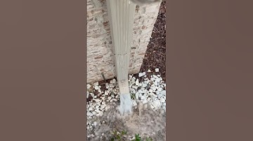 The most satisfying gutter cleaning ever! #satisfying #roofing #gutters #guttercleaning #clog  #asmr