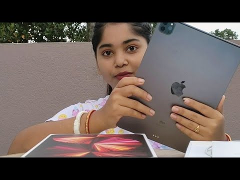 iPad pro 11" 2021 unboxing and first impression apple m1 chip , 8 gb ram , dual camera