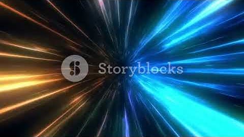 Traveling At Faster Than Light Speed Into A Portal Or Time Vortex Animated Abstract