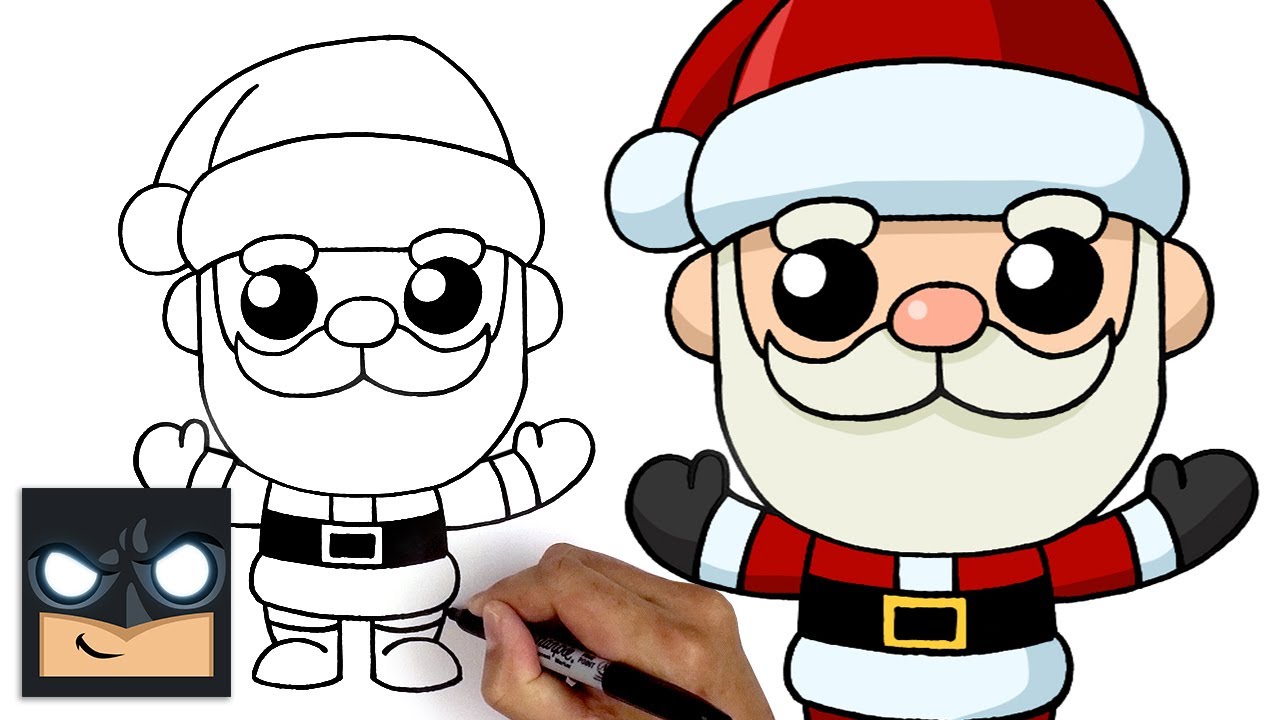 How To Draw Santa Claus | Beginner Lesson - YouTube