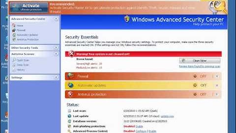 How to remove Security Master AV