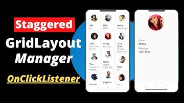 StaggeredGridLayoutManager RecyclerView Android | StaggeredGridLayoutManager Android Example