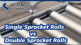 Single Sprocket Conveyor Rollers VS Double Sprocket Conveyor Rollers