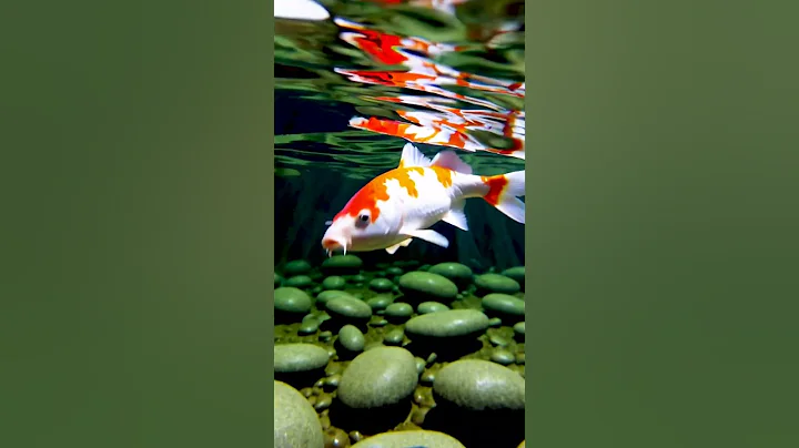 This graceful koi fish is so calming to watch 🧡