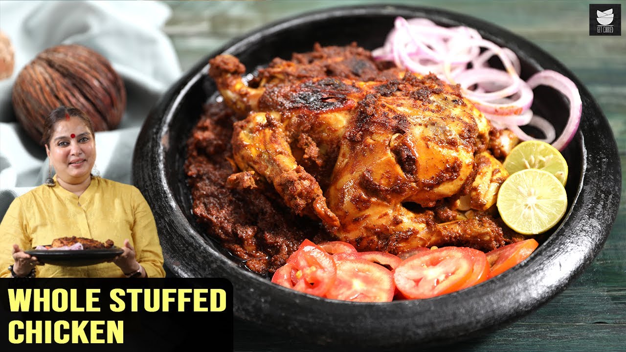 Whole Stuffed Chicken Maharashtrian Bharli Kombdi Indian Style