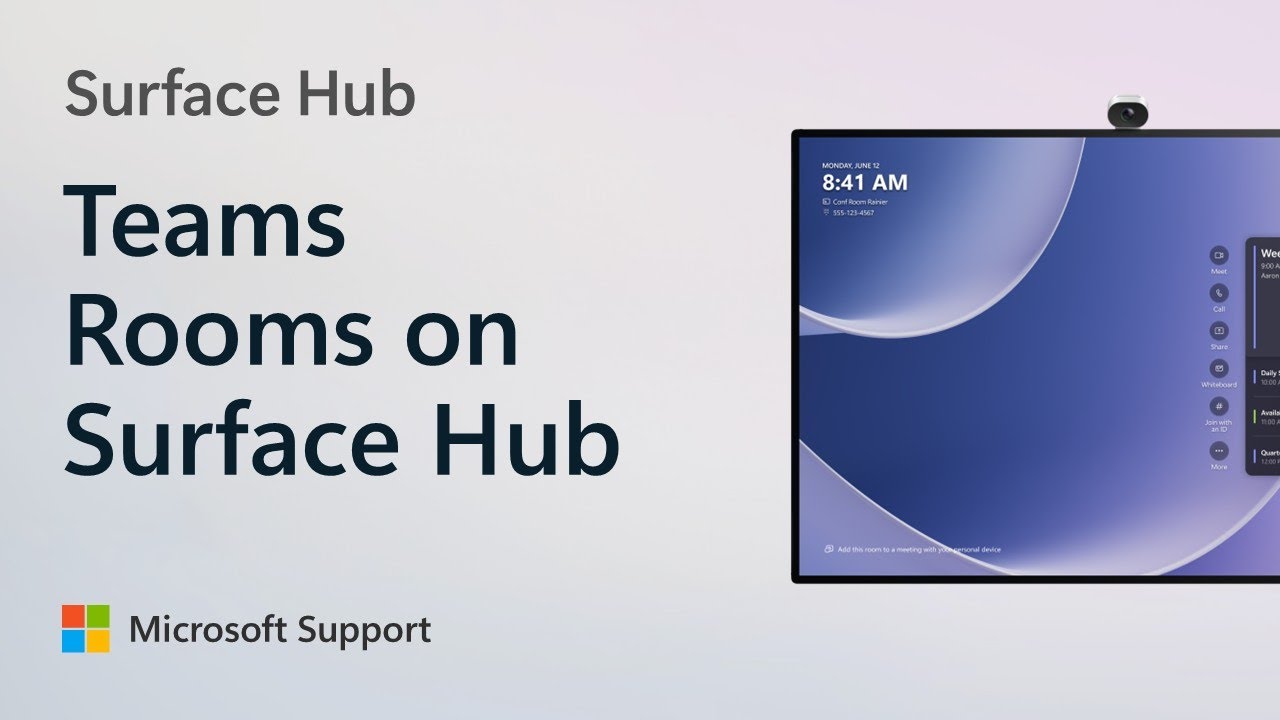 How to use Teams Rooms on Surface Hub client Microsoft YouTube